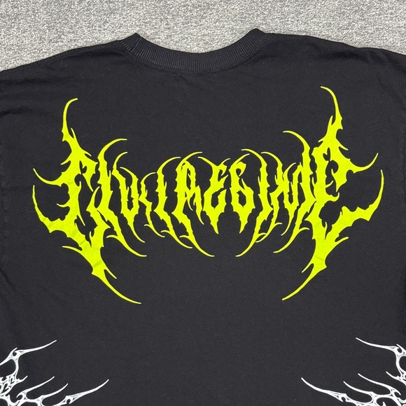 Civil Regime One Step Closer Dungeon Black Neon Graphic Tee Streetwear Men's L - Picture 8 of 12